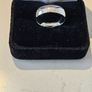 18k White Gold Men's Wedding Band Image 5