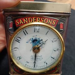 Vintage Sandersons English Breakfast Tea Clock by Roger Lascelles England
