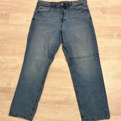 Blue Relaxed Fit Jeans W36 L32 Stretch Denim