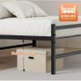 Single Bed Frame, 3ft All Metal Slats Support Platform Bed Frame Image 3