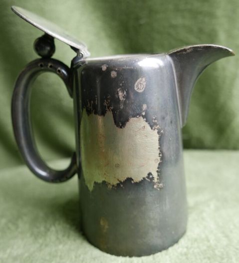 Silver Plated Electroplated Jug Coffee Pot Creamer James Dixon