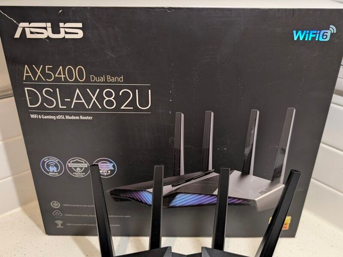 ASUS DSL-AX82U AX5400 Dual Band WiFi 6 Gaming Router DSL Modem Extendable