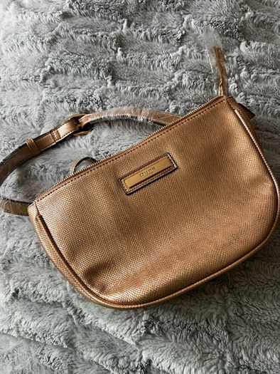 Dune Gold Snake Skin Waist Belt Bag New