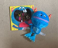 Worry monster teddy and book
