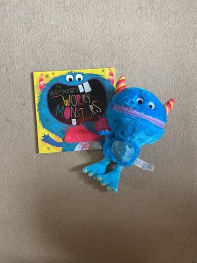 Worry monster teddy and book