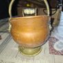 Antique Small Copper and Brass Cauldron on a Pedestal, Price is for 1 Postage Available Image 8