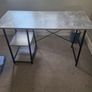 Modern office desk with shelving Image 3