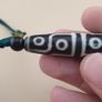 Antique Himalayan Tibetan 12 Eyes Agate Dzi Bead Amulet Pendant Necklace Image 9