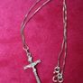 9ct Yellow Gold 375 Pendant Cross on a 9ct Yellow Gold 375 Chain Necklaces 3,5g Image 8