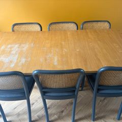 Mid century dining set (inc 6 chairs)