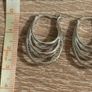 Brand New Vintage Sterling Silver Hoop Earrings Image 5
