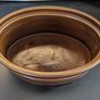 Brown Stoneware Baking Dish Large 30cm Round Vintage Casserole Bowl Image 2