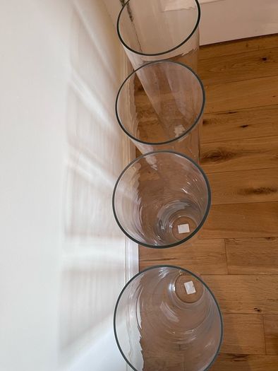 Glass Vases x 4