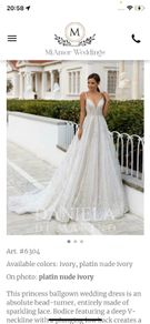 wedding dress size 6-8