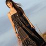 Fab Zara Bloggers Black Embroidered Boho MIDI Dress Image 9