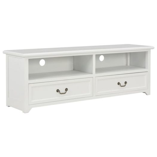 TV Cabinet White 120x30x40 cm Wood
