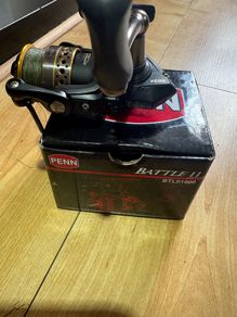 fishing Penn battle 2 1000 size spiderwire braid bass saltwater reel freshwater pike perc trout spinning