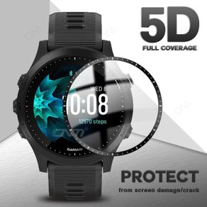 5D Screen Protector Film For Garmin Forerunner 945 Smart Watch Soft Protective Cover for Garmin F945 F 945 (Not Glass)