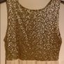 Women's Gold Sequin Dress Image 4