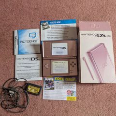 Nintendo DS Lite Metallic Pink CIB (Boxed) + R4 Card & Charger