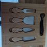 Wooden cheese board and knife set Image 3