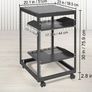 Open Frame Server Rack, 58.5-101.6cm/23-40 in Adjustable Depth, Free Standing or Wall Mount Network Server Rack Image 2
