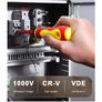 Electrician Repair Tools Kit 13pcs 1000V Changeable Insulated Screwdrivers Set with Magnetic Slotted Phillips Pozidriv Torx Bits Image 2