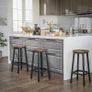 Set of 2 Bar Stools Kitchen Chairs - Free Delivery Nationwide Image 4