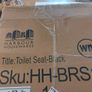 toilet seats pack of two black soft close wooden toilet seats oval shape still in the box Image 7