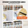 Media Storage Cabinet 8 Layers Adjustable DVD Shelves Holds 464 CDs White Image 6