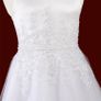 White Communion Dress 146XL with bolero Image 6