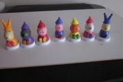 Peppa Pig And Friends Cake Decorations Cake Toppers X7 Christmas Cake Bundle