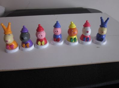 Peppa Pig And Friends Cake Decorations Cake Toppers X7 Christmas Cake Bundle
