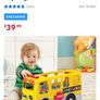 Fisher-Price Little People Toy Big Yellow School Bus Image 2
