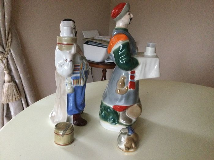 China - Character Decanters X 2