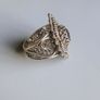 Sterling silver garnet ring size U 10.47g Image 5