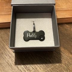 Personalised Engraved Black Dog tag