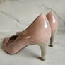Gabor ladies medium heel nude pink shiny court shoes size UK 4.5 EU 37.5 new & boxed Image 2