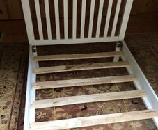 White Wooden Single Bed