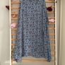 skirt Fransa asymmetrical powder blue floral skirt size small 10/12 Image 6