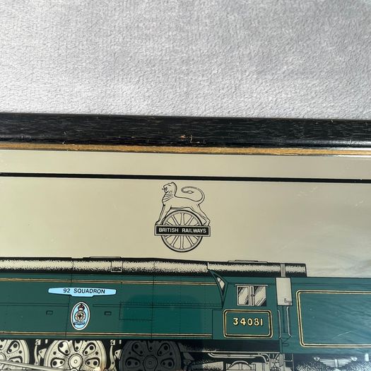 British Railways Battle Of Britain Class No. 34081 92 Squadron Vintage Mirror