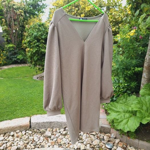 Khaki Green Zara Dress - S