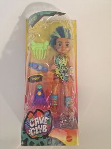 Cave Club Slate Doll - New in Box - Prehistoric Artist with Pet Taggy & Accessories