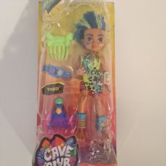 Cave Club Slate Doll - New in Box - Prehistoric Artist with Pet Taggy & Accessories