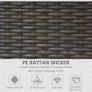 2 PC Rattan Chairs Set-Dark Coffee (FREE SHIPPING) Image 5
