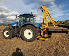Tractor and headge cutter