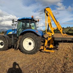 Tractor and headge cutter