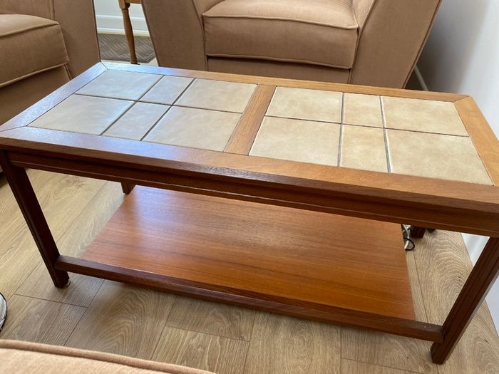 Tiled brown Coffee table