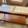 Tiled brown Coffee table Image 3