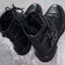 Dune London Pamir Black Reall Leather Biker Boots UK 6 / EU 39 Wide Fit Image 5